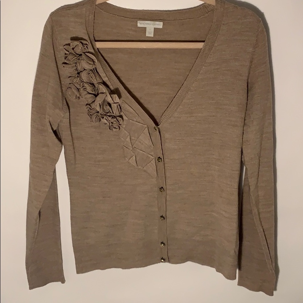 Tan New York and Company Cardigan